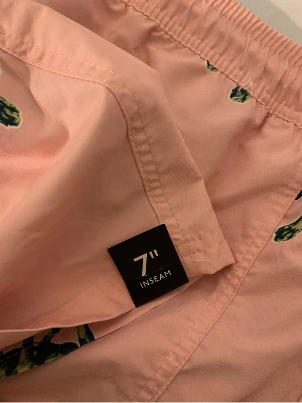 No Boundaries Big Men's Sz 3XL Elastic Waist Dog Swim Trunks, 7" Inseam - Picture 8 of 8